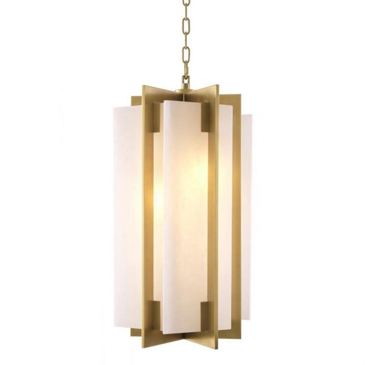 Lugano Pendant, 5-Light, Antique Brass, Alabaster, 15.75"W (116085UL YV0J03YU3T)