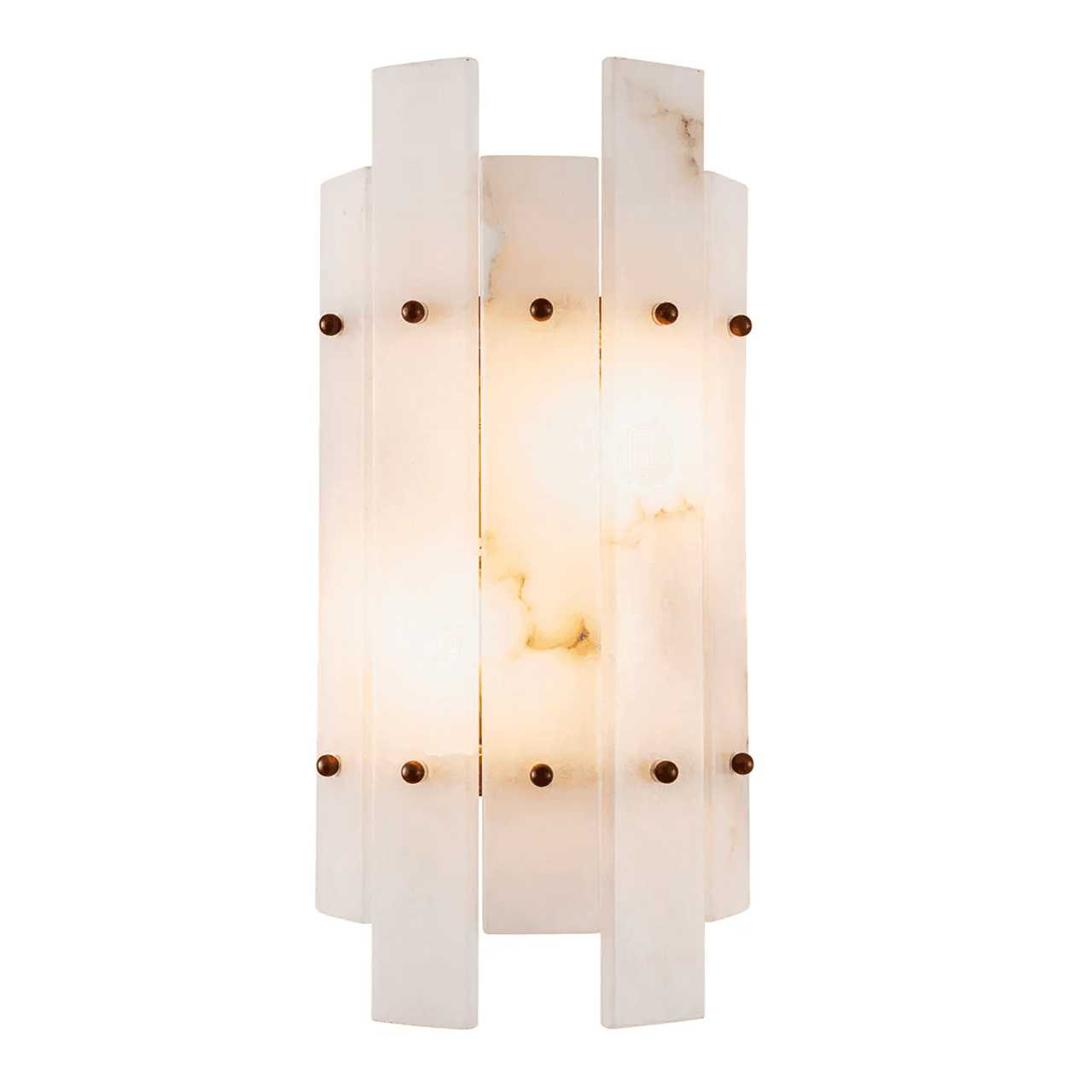 Ruby Wall Sconce, 2-Light, Antique Brass, Alabaster, 7.48"W (116690UL YV0J041YNU)