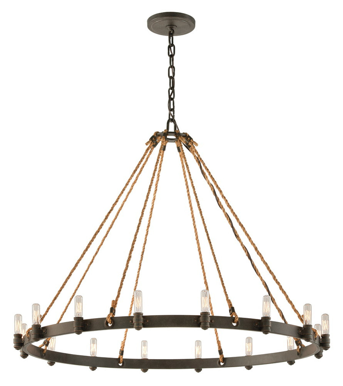 Pike Place Pendant, 16-Light, Shipyard Bronze, Extra Large, 42"W (F3127 J8RR)