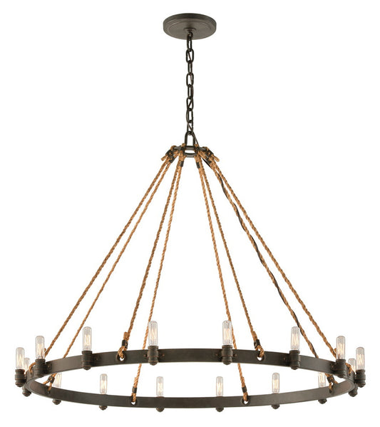 Pike Place Pendant, 16-Light, Shipyard Bronze, Extra Large, 42"W (F3127 J8RR)