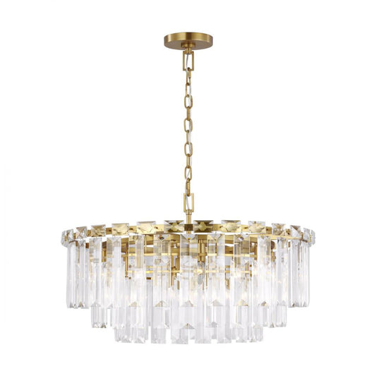 Arden Chandelier, 16-Light, Burnished Brass, 32.88"W (CC12716BBS 706U1K3)