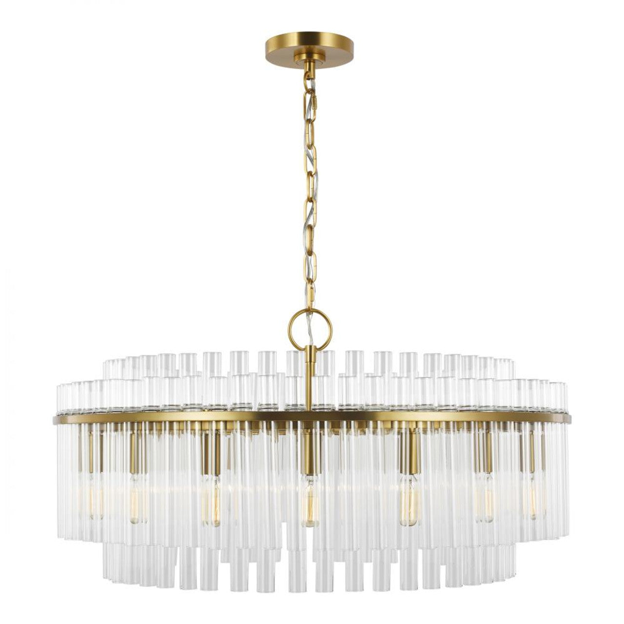 Beckett Chandelier, 16-Light, Burnished Brass, 32"W (CC12916BBS 706U1K7)