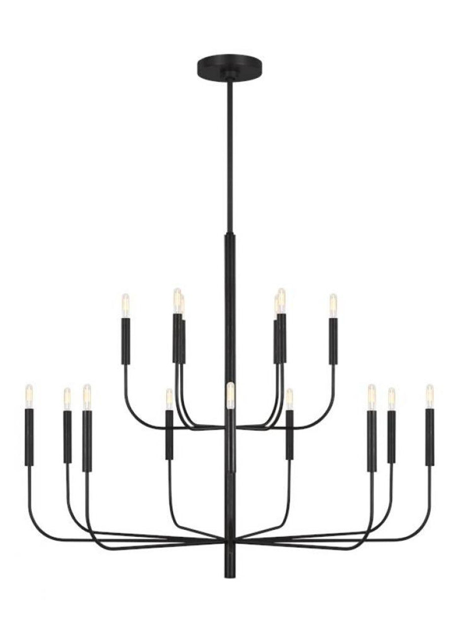 Brianna Chandelier, 15-Light, Aged Iron, 48.75"W (EC10015AI 706U3KA)