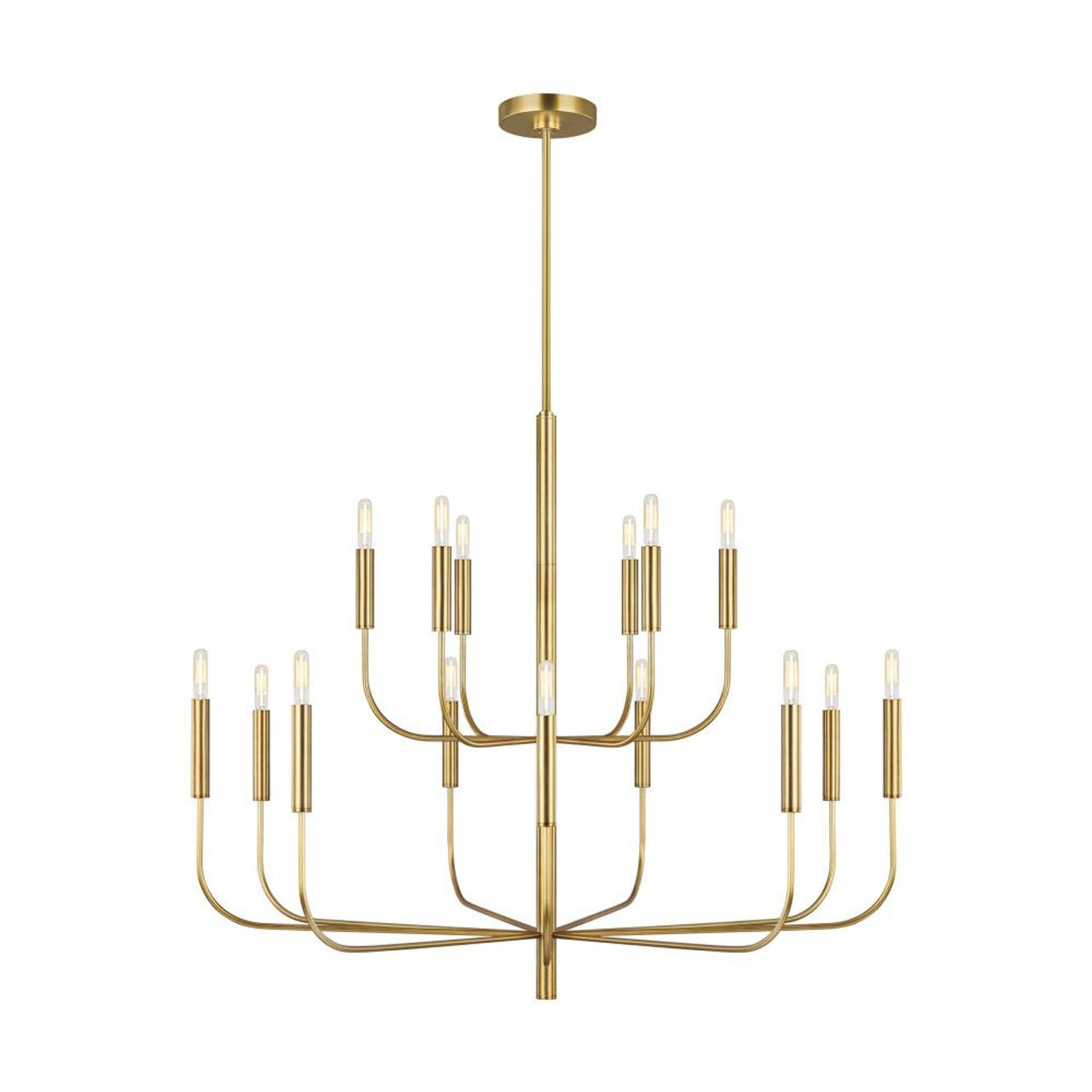 Brianna Chandelier, 15-Light, Burnished Brass, 48.75"W (EC10015BBS 706TXQ4)