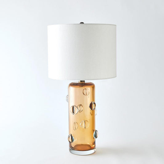 Amber Glass Table Lamp