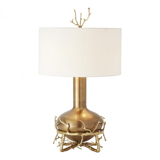 Fat Brass Twig Table Lamp