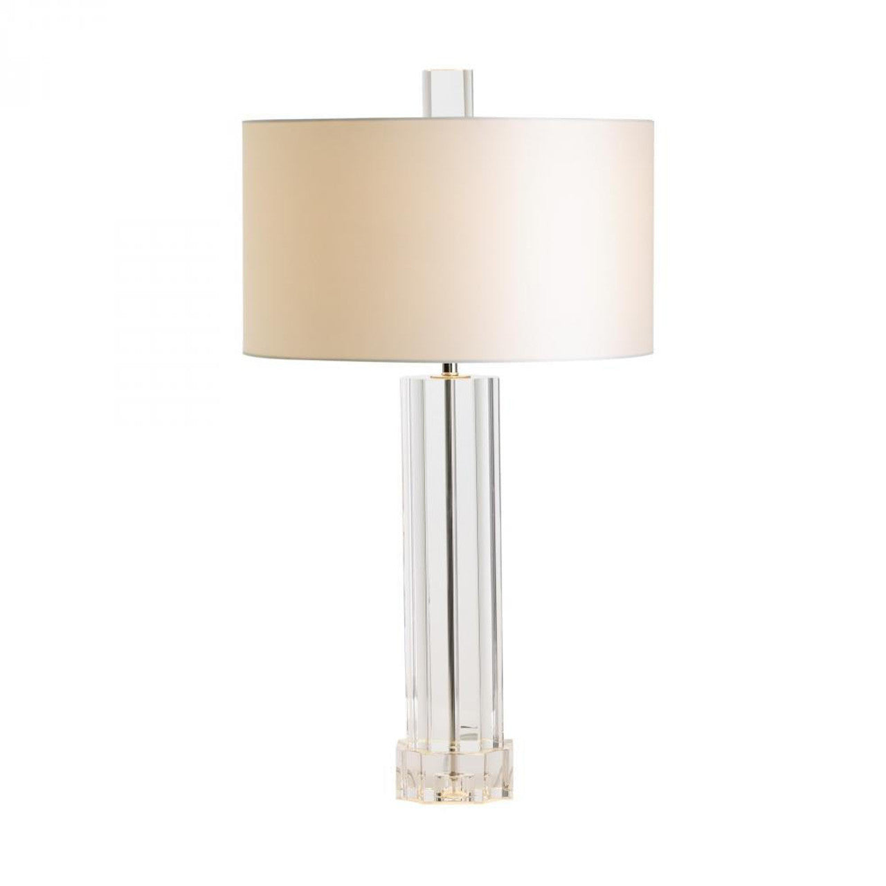 Fluted Crystal Column Table Lamp