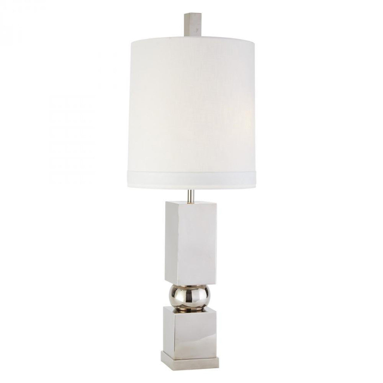 Squeeze Nickel Table Lamp