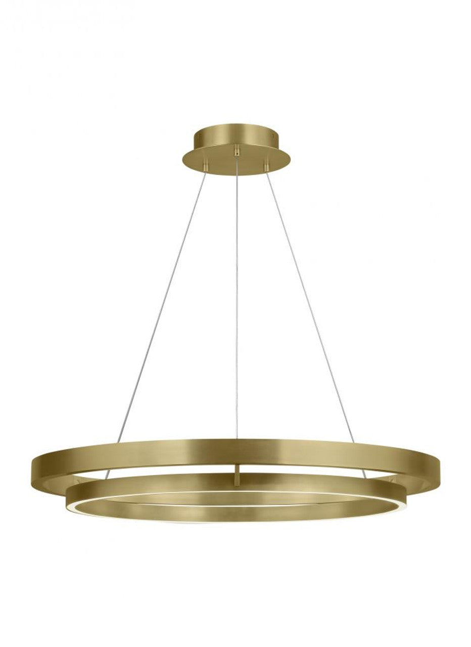 Grace Chandelier, 1-Light, LED, Aged Brass, 36"W (700GRC36R-LED930 70P9E3X)