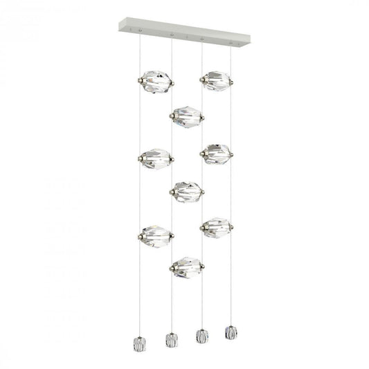 Gatsby Pendant, 9-Light, LED, Sterling, 27.5"W (139056-LED-STND-85-CR 5Z5XUD)