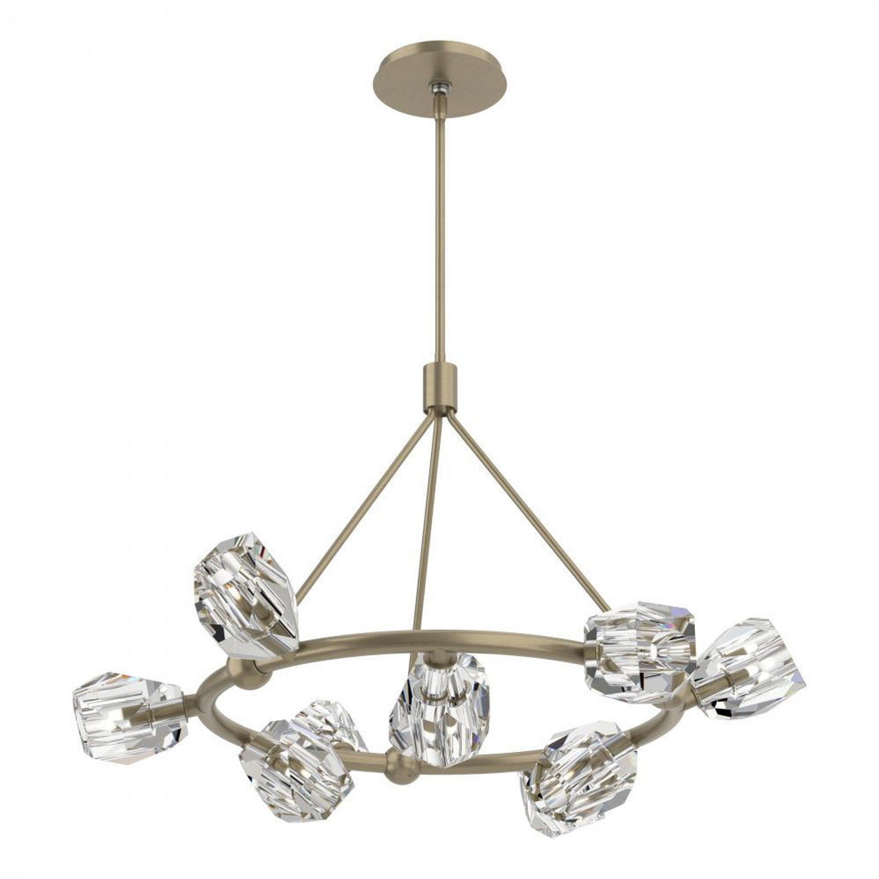 Gatsby Pendant, 9-Light, Soft Gold, 31.7"W (131067-SKT-MULT-84-CR 5YWQW5)