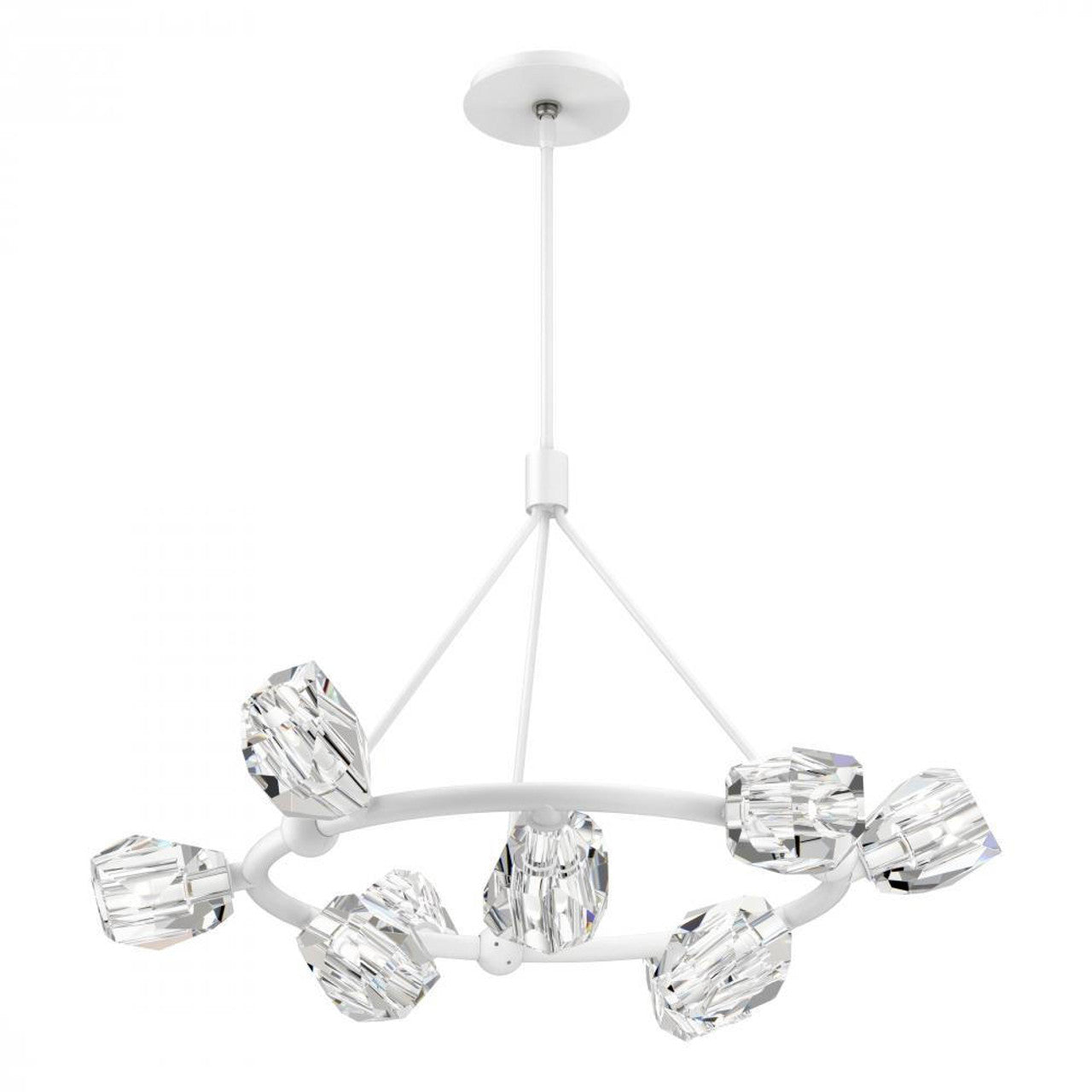 Gatsby Pendant, 9-Light, White, 31.7"W (131067-SKT-MULT-02-CR 5YWQVY)