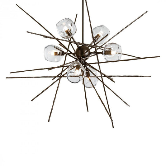 Griffin Stardust Pendant, 6-Lights, Bronze, Clear, 39.2"W (131590-SKT-MULT-05-ZM0709 5YZYDG)