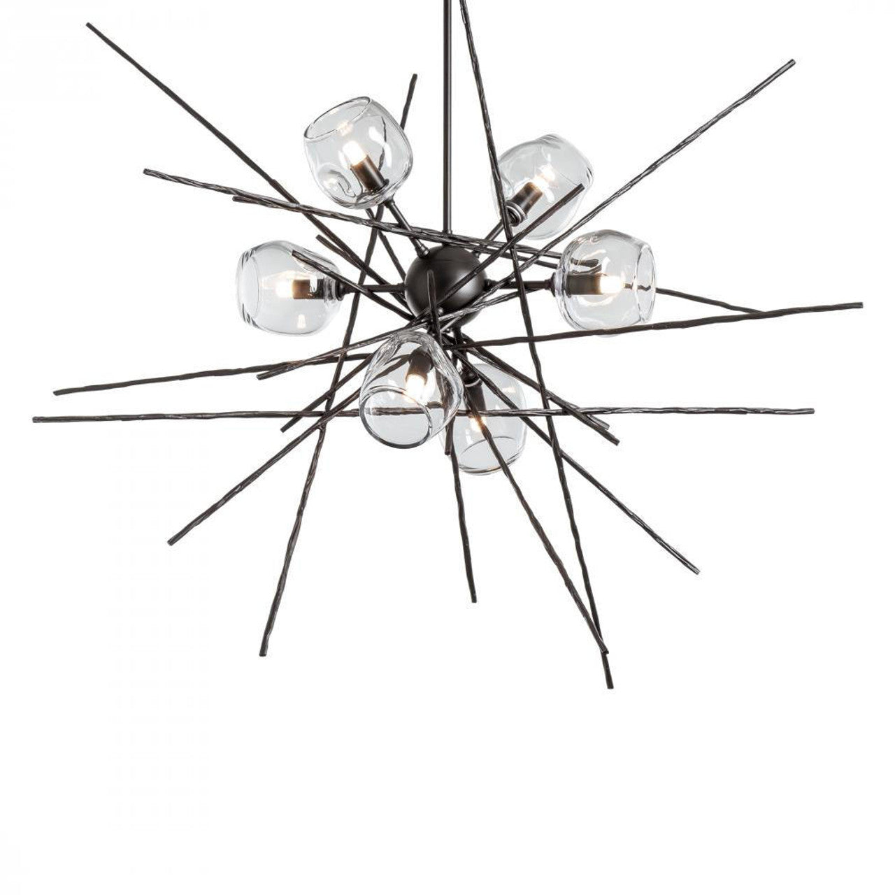 Griffin Stardust Pendant, 6-Lights, Dark Smoke, Clear, 39.2"W (131590-SKT-MULT-07-ZM0709 5YZYDJ)