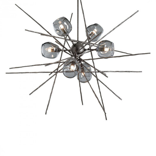 Griffin Stardust Pendant, 6-Lights, Natural Iron, Cool Grey, 39.2"W (131590-SKT-MULT-20-YL0709 5YZYDP)