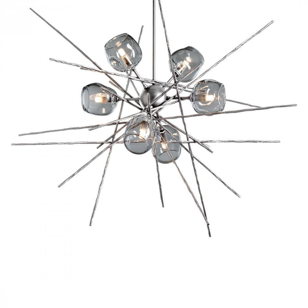 Griffin Stardust Pendant, 6-Lights, Sterling, Cool Grey, 39.2"W (131590-SKT-MULT-85-YL0709 5YZYDW)