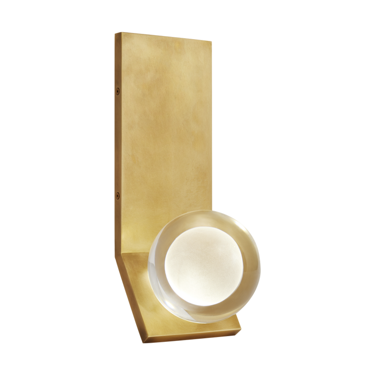 Mina Wall Sconce, 1-Light, LED, Natural Brass, 13.9"H (700WSMINANB-LED930-277 70PDFVK)