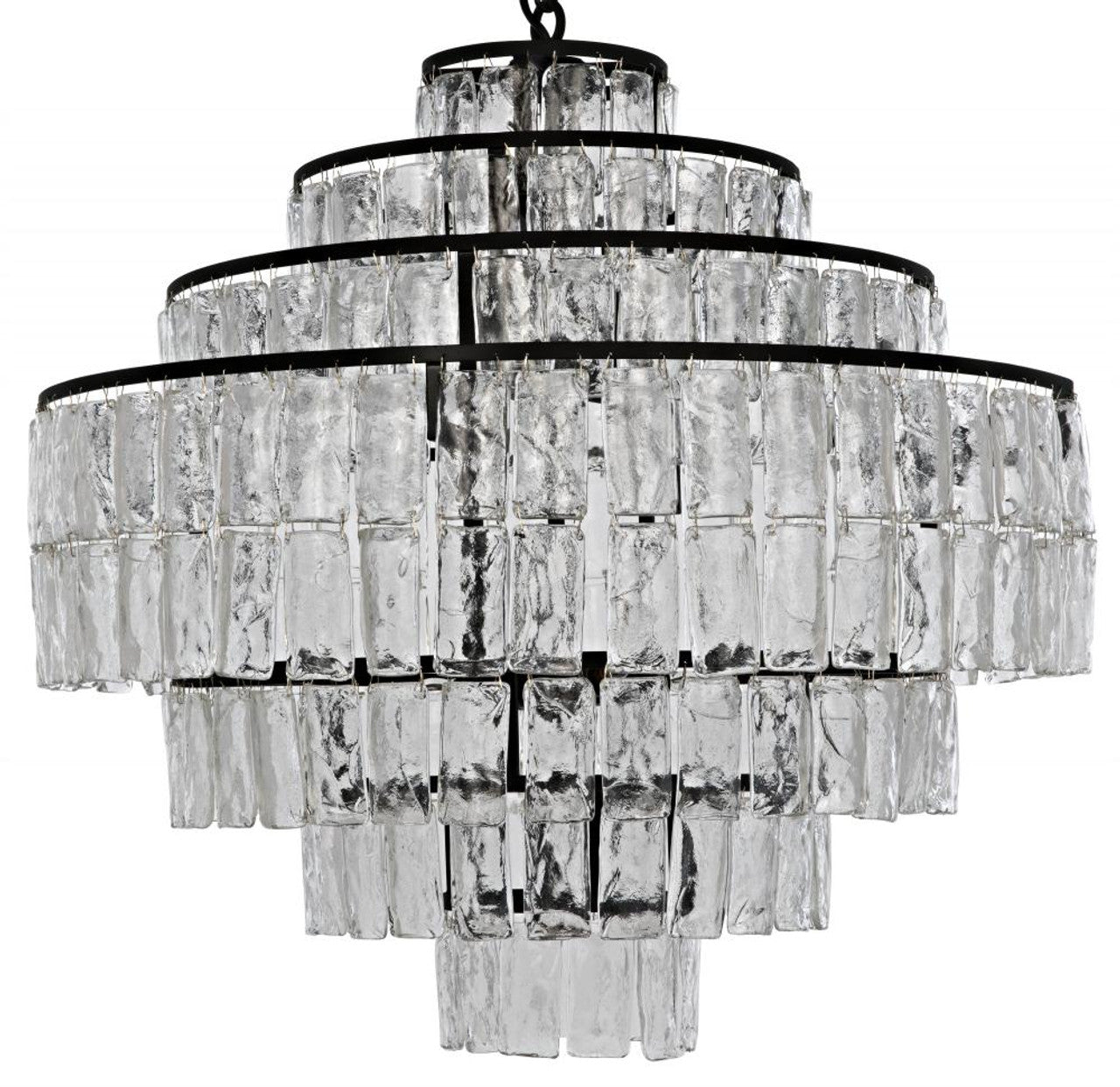 Satellite Chandelier, 8-Light, Matte Black, 31.5"W (LAMP730MTB YUU6013HUP)