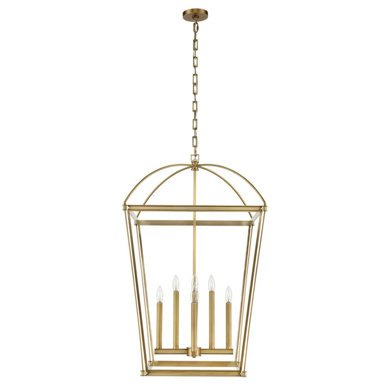 Manor Pendant, 8-Light, Vintage Brass, 24"W (PD312224VB 706TNMV)