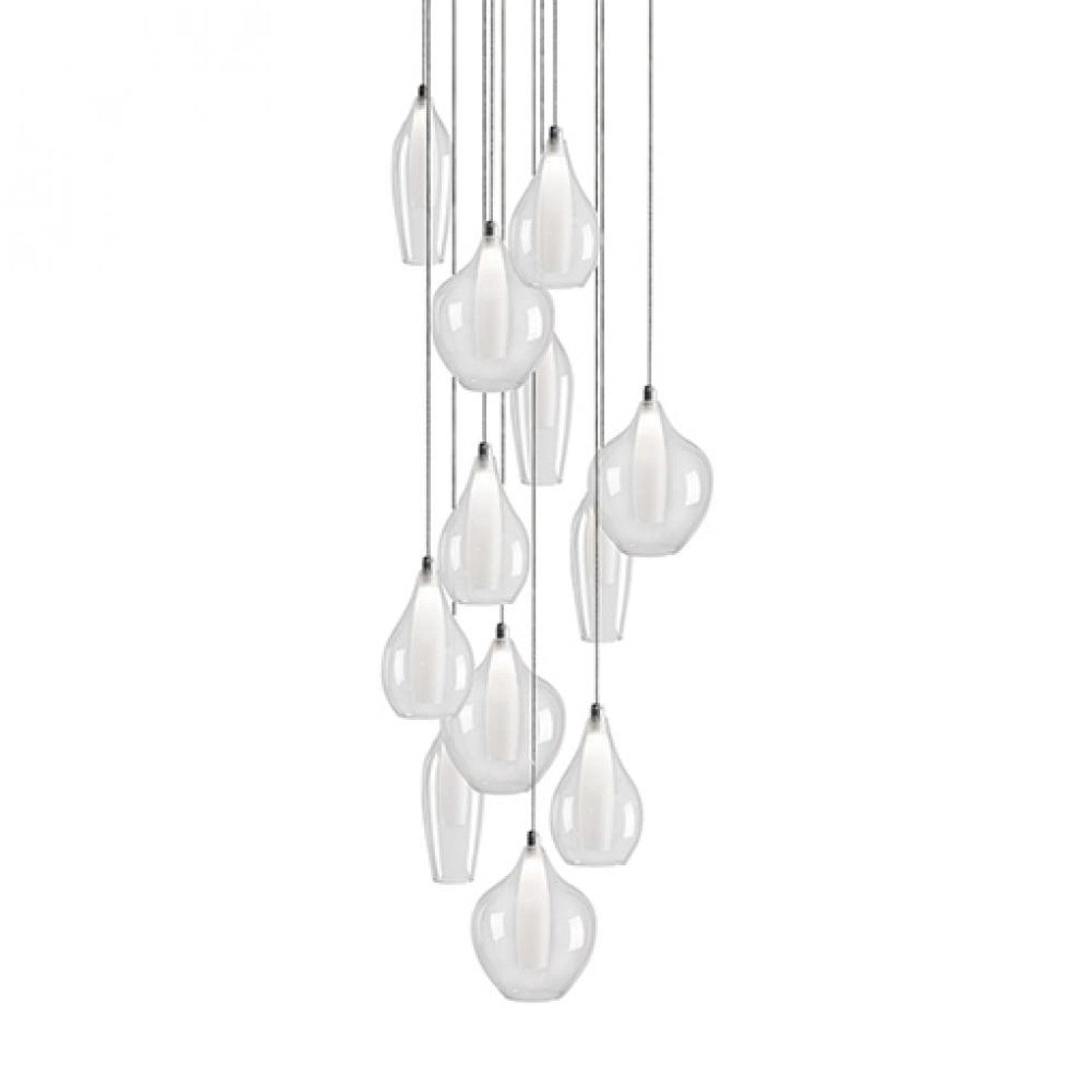 Victoria Pendant, LED, Chrome, Opal Glass, 19"W (MP3012 42HR3)