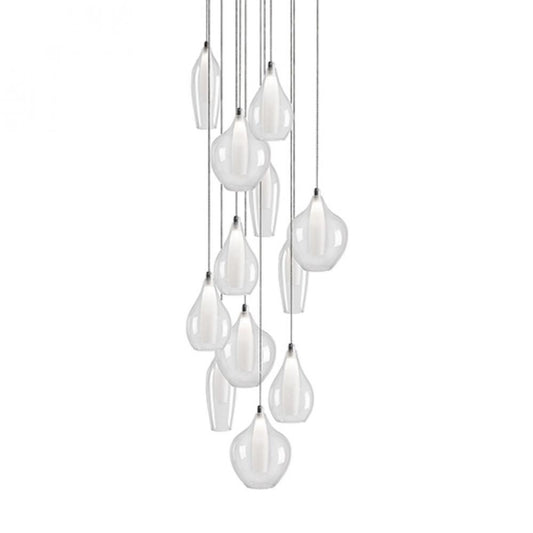 Victoria Pendant, LED, Chrome, Opal Glass, 19"W (MP3012 42HR3)