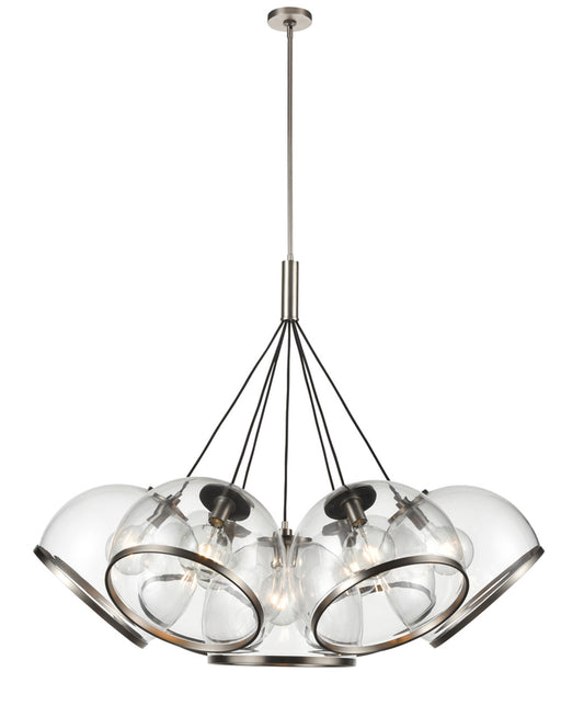 Coast Pendant, 7-Light, Aged Nickel, Clear Glass, 44"D (PD304007ANCG 706TLRR)