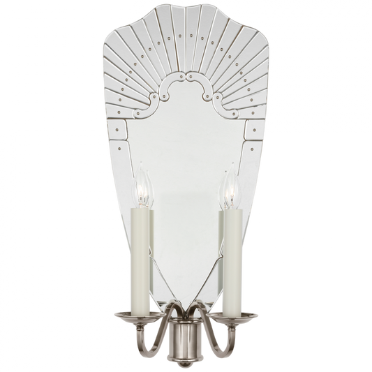 Adelaide Extra Large Double Sconce - Mirror and Butler's Silver