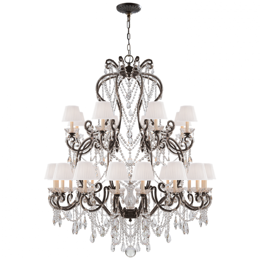 Adrianna Large Chandelier - Antiqued Gild