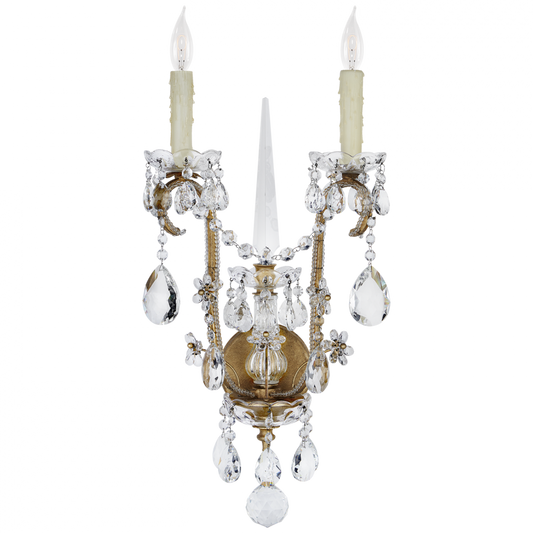 Alessandra Large Chandelier Sconce - Gilded Iron