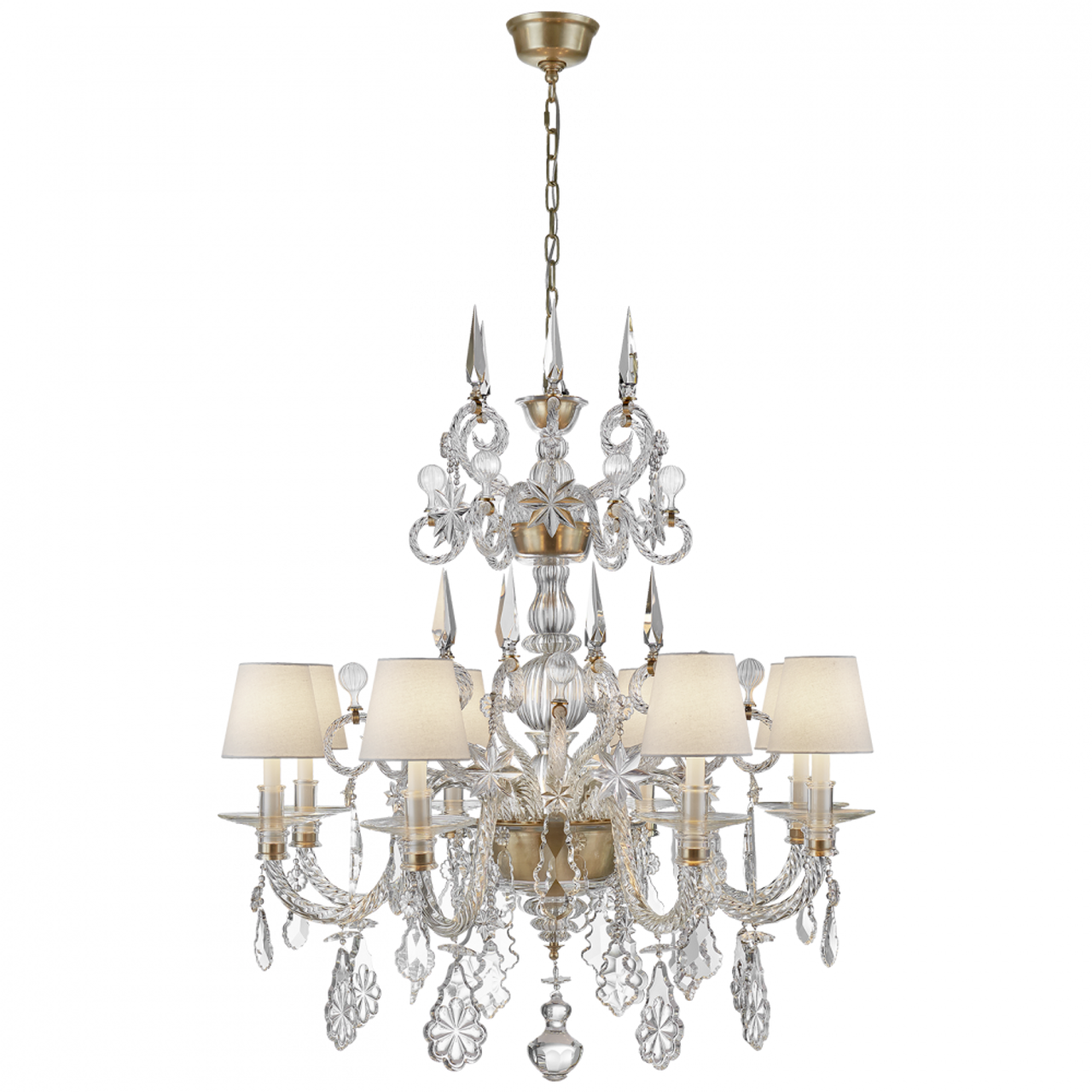 Alexandra Large Chandelier - Clear Glass