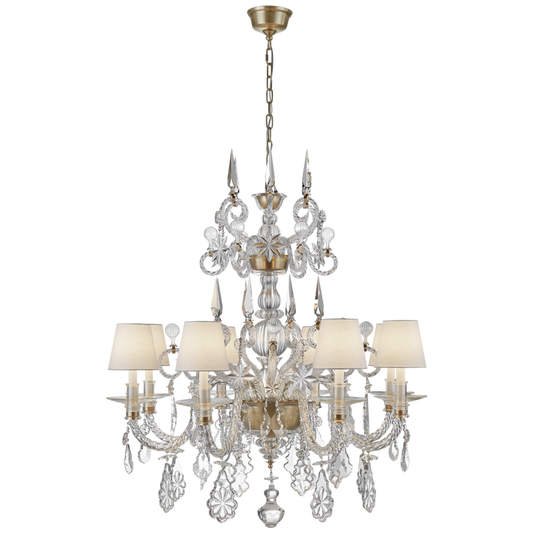 Alexandra Large Chandelier - Clear Glass