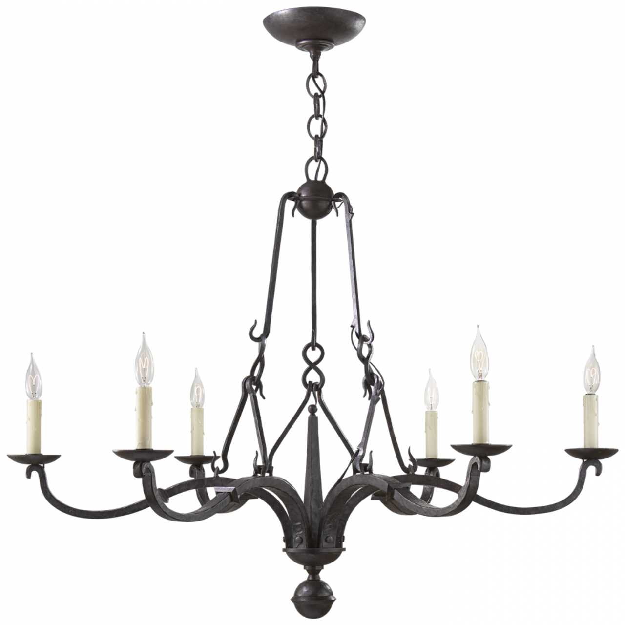 Allegra Medium Chandelier - Aged Iron