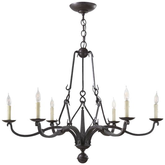 Allegra Medium Chandelier - Aged Iron