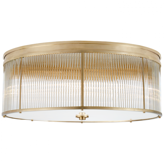 Allen Grande Flush Mount - Natural Brass