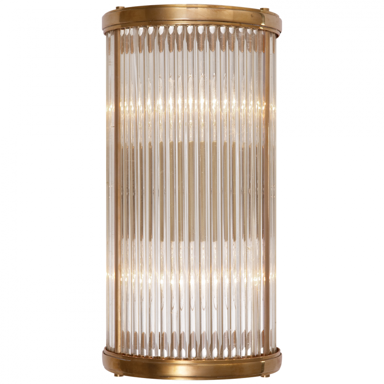 Allen Small Linear Sconce - Natural Brass