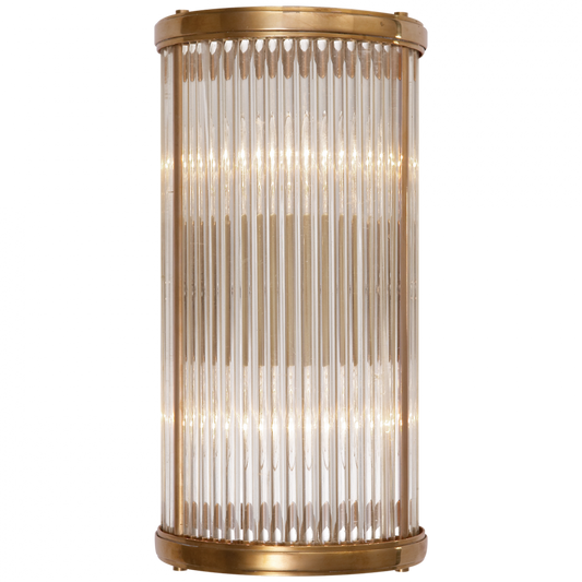 Allen Small Linear Sconce - Natural Brass