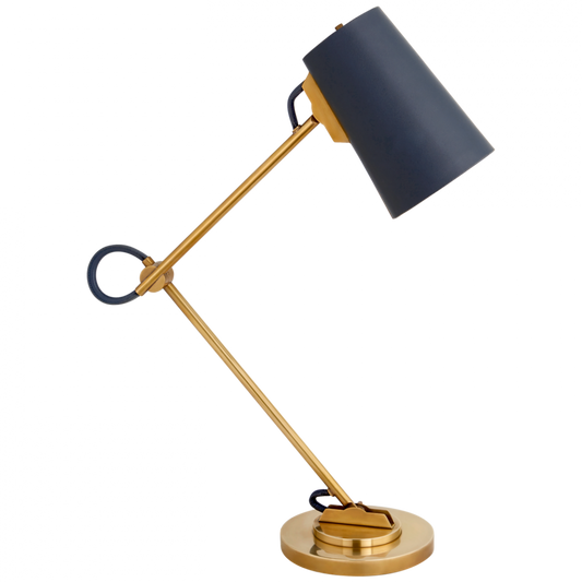 Benton Adjustable Desk Lamp - Natural Brass