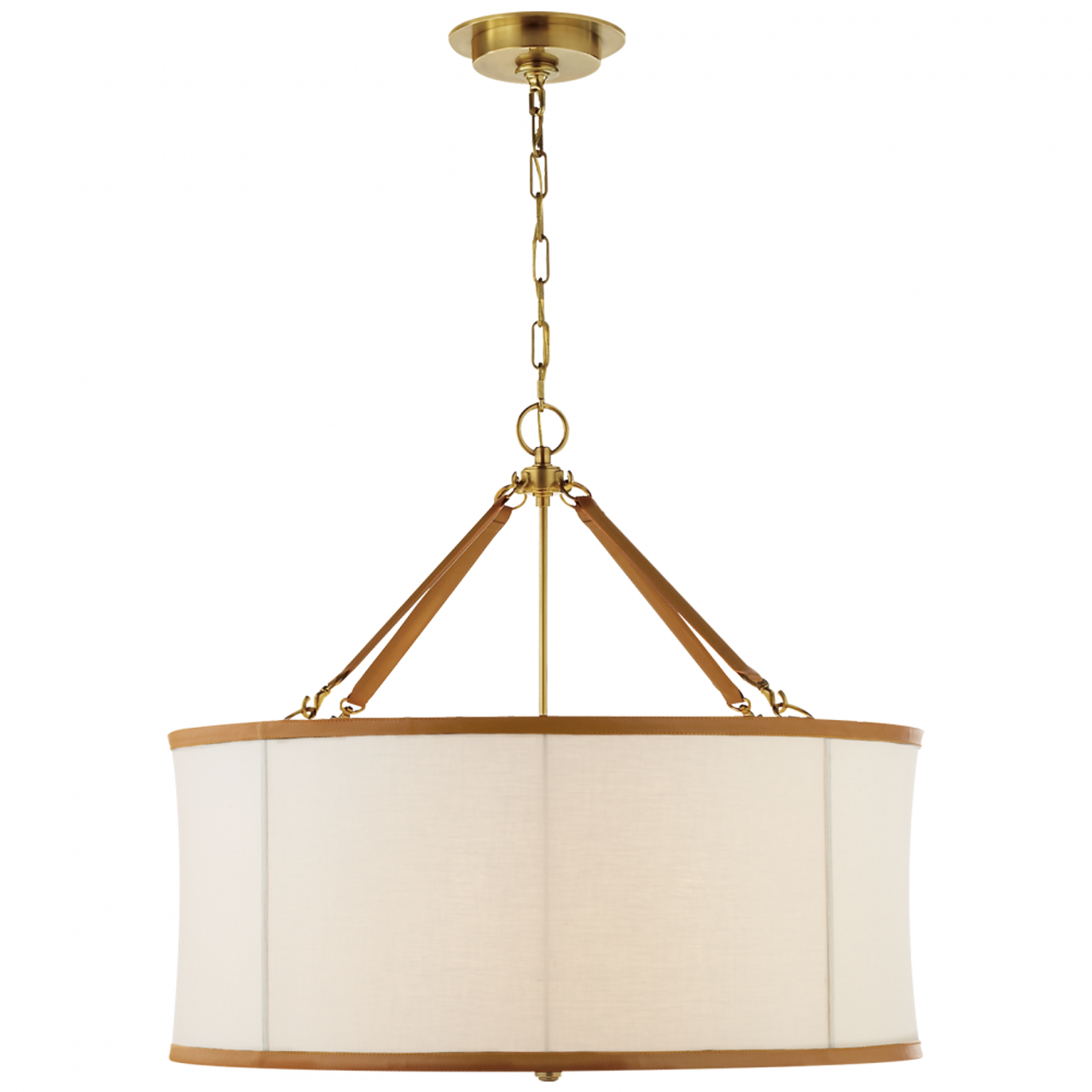 Broomfield Large Hanging Shade - Natural Brass