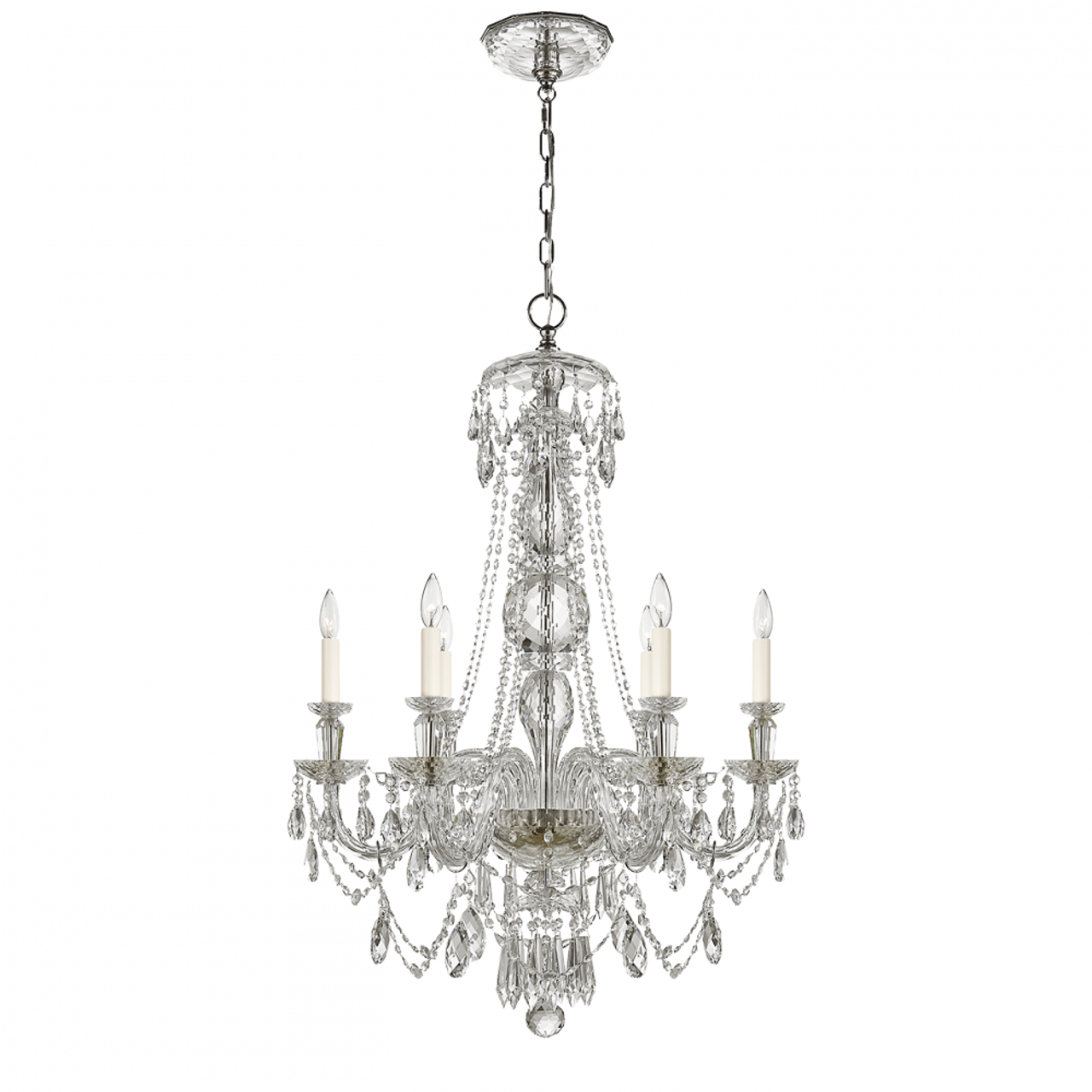 Daniela Medium One-Tier Chandelier - Crystal