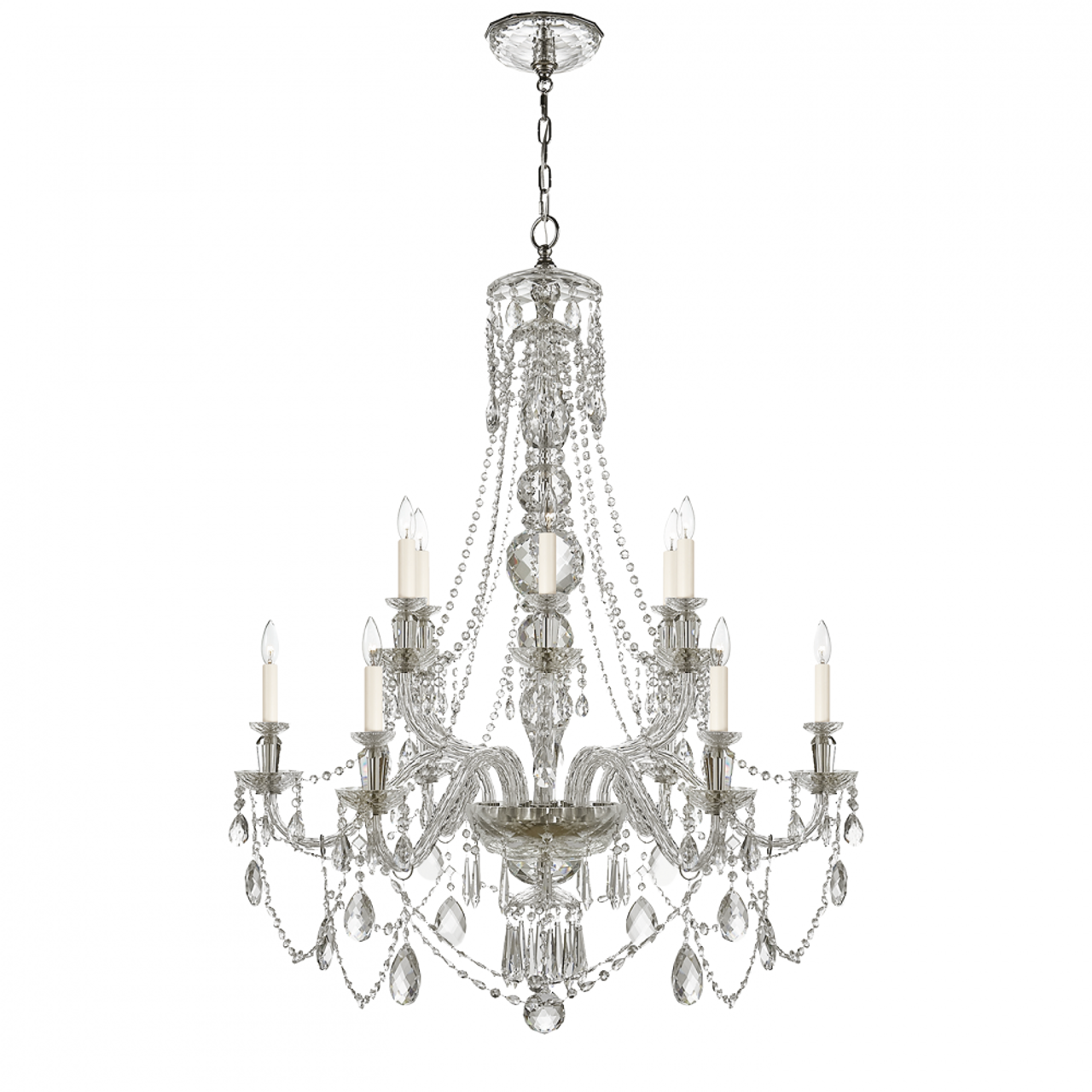 Daniela Medium Two-Tier Chandelier - Crystal