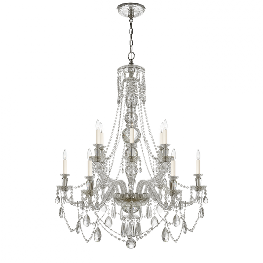 Daniela Medium Two-Tier Chandelier - Crystal