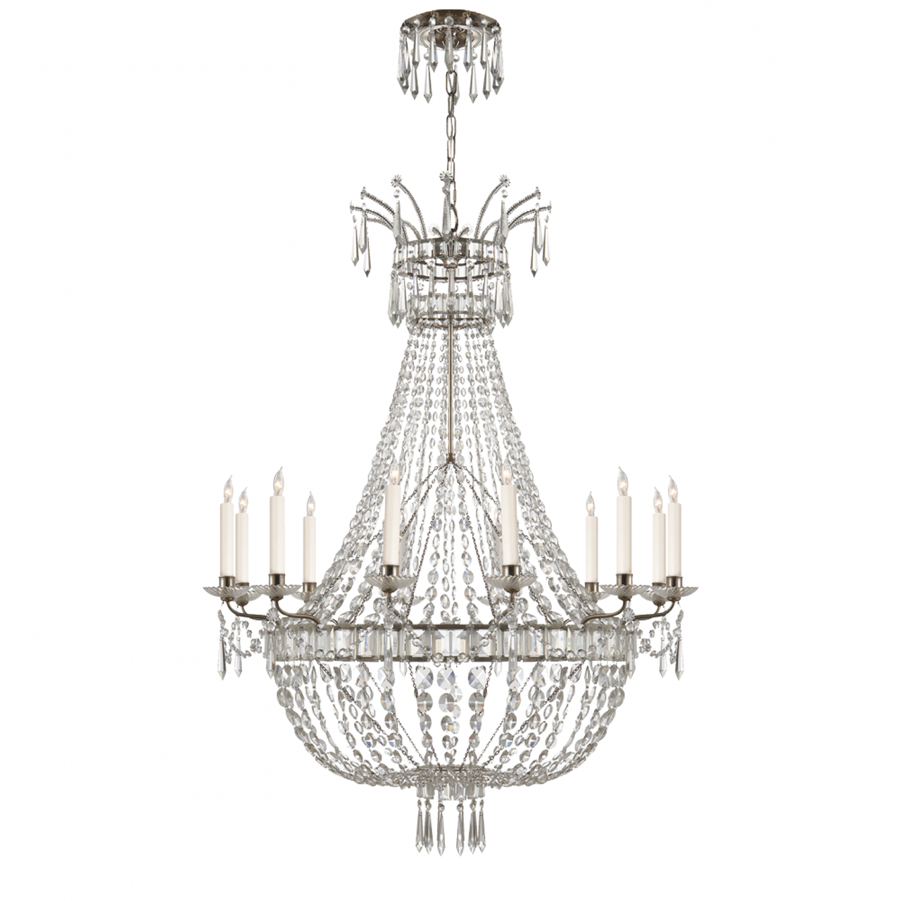 Evalina Chandelier - Butler's Silver