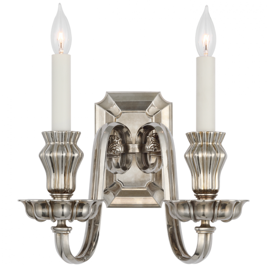 Falaise Double Sconce - Butler's Silver