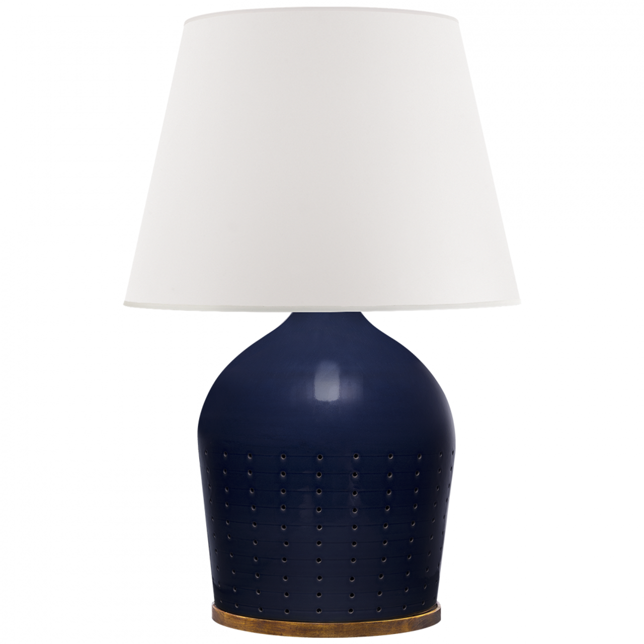 Halifax Large Table Lamp - Blue Ceramic