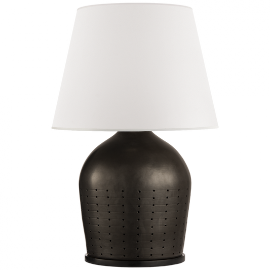 Halifax Large Table Lamp - Black Ceramic