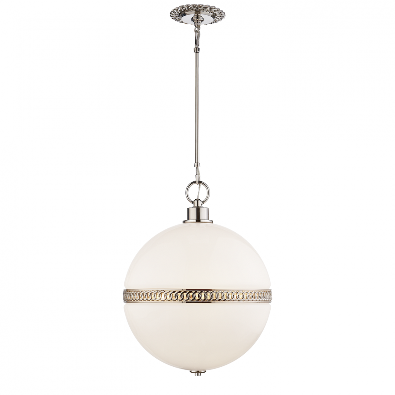 Hendricks Large Globe Pendant - Polished Nickel