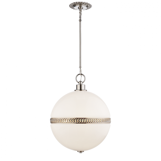 Hendricks Large Globe Pendant - Polished Nickel