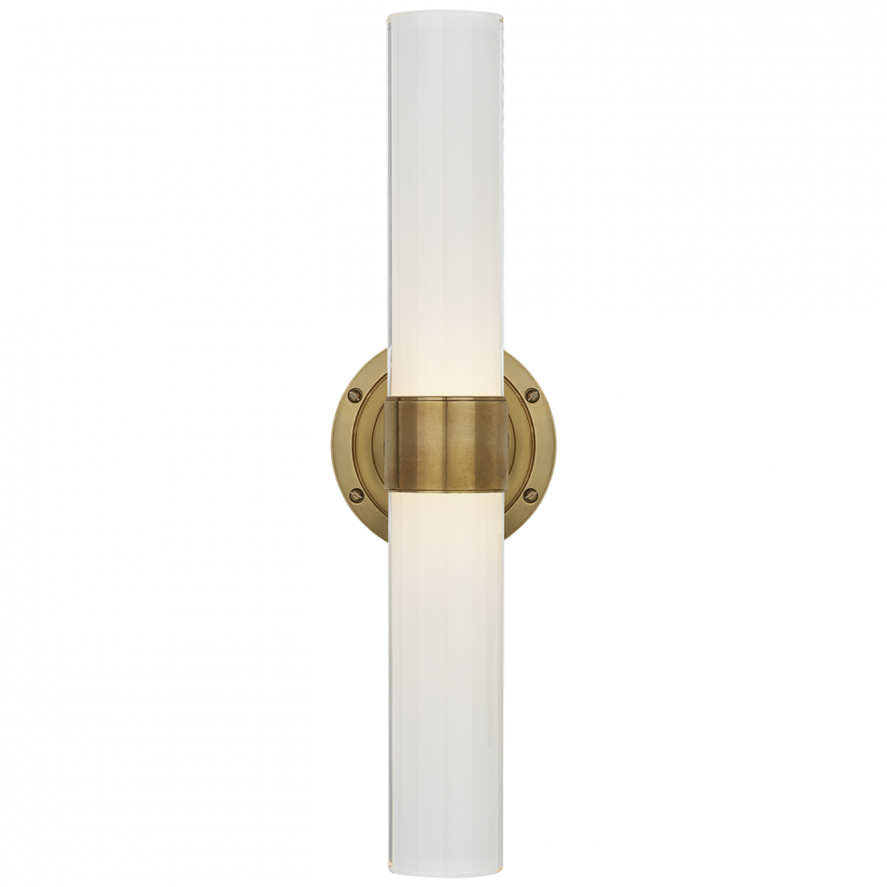 Jones Medium Double Sconce - Natural Brass