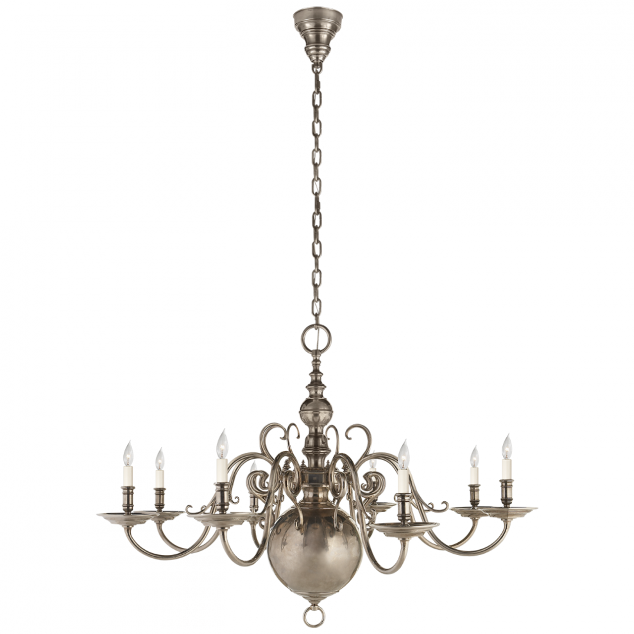 Lillianne Single Tier Chandelier - Butler's Silver