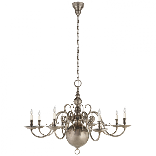 Lillianne Single Tier Chandelier - Butler's Silver